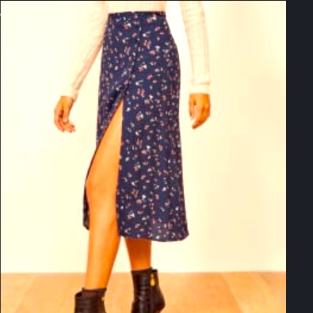 Reformation Jaime Midi Skirt Size 2